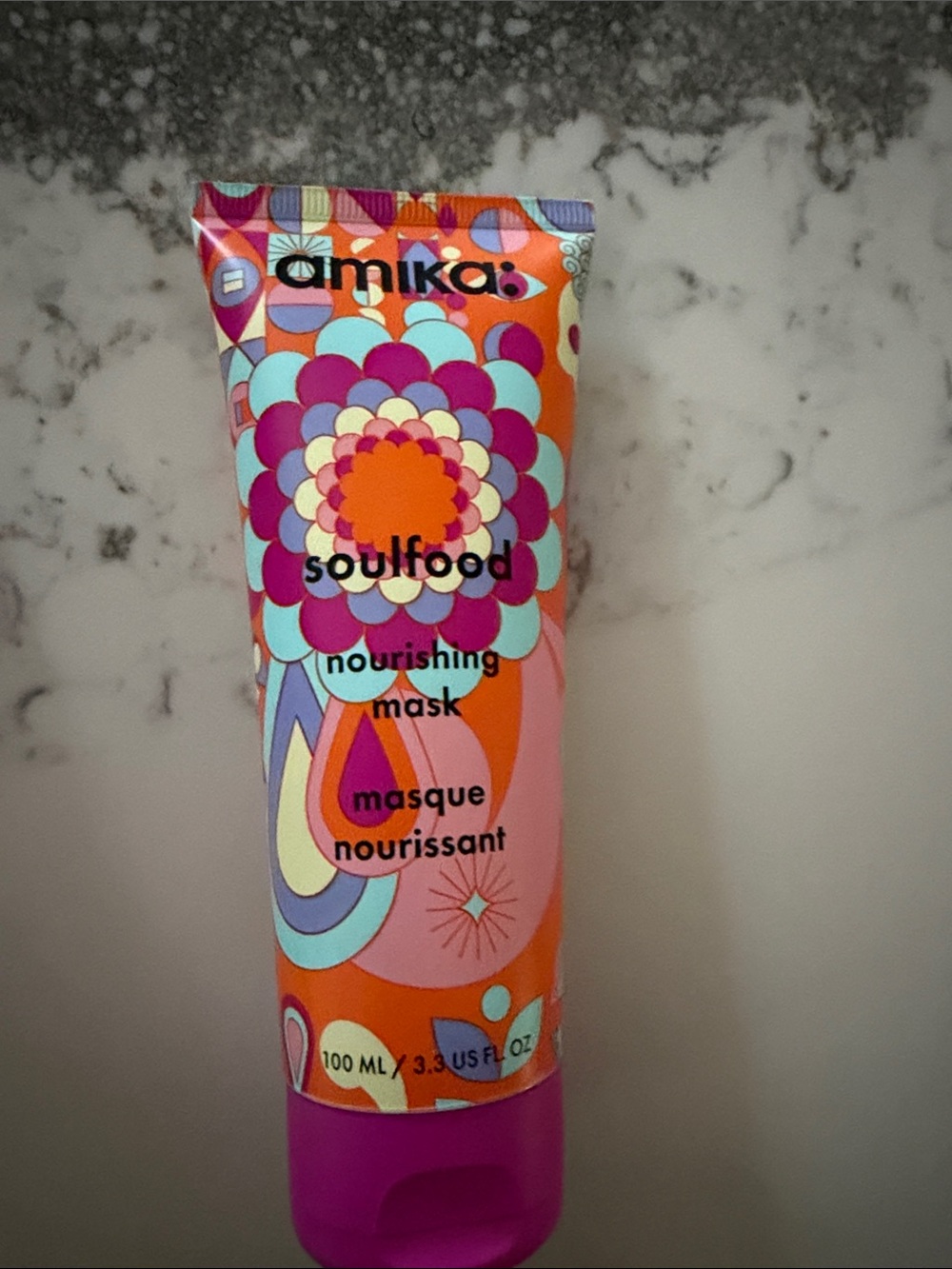 amika Soulfood Nourishing Mask - Pink, Orange & Purple Tube